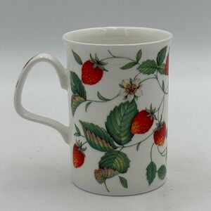 Roy Kirkham Alpine Strawberry Fine Bone China Mug England Bee Botanical